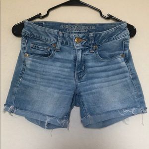 American eagle cutoff jean short size 4
